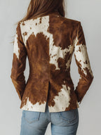 Aura | Blazer Vintage con Estampado Elegante