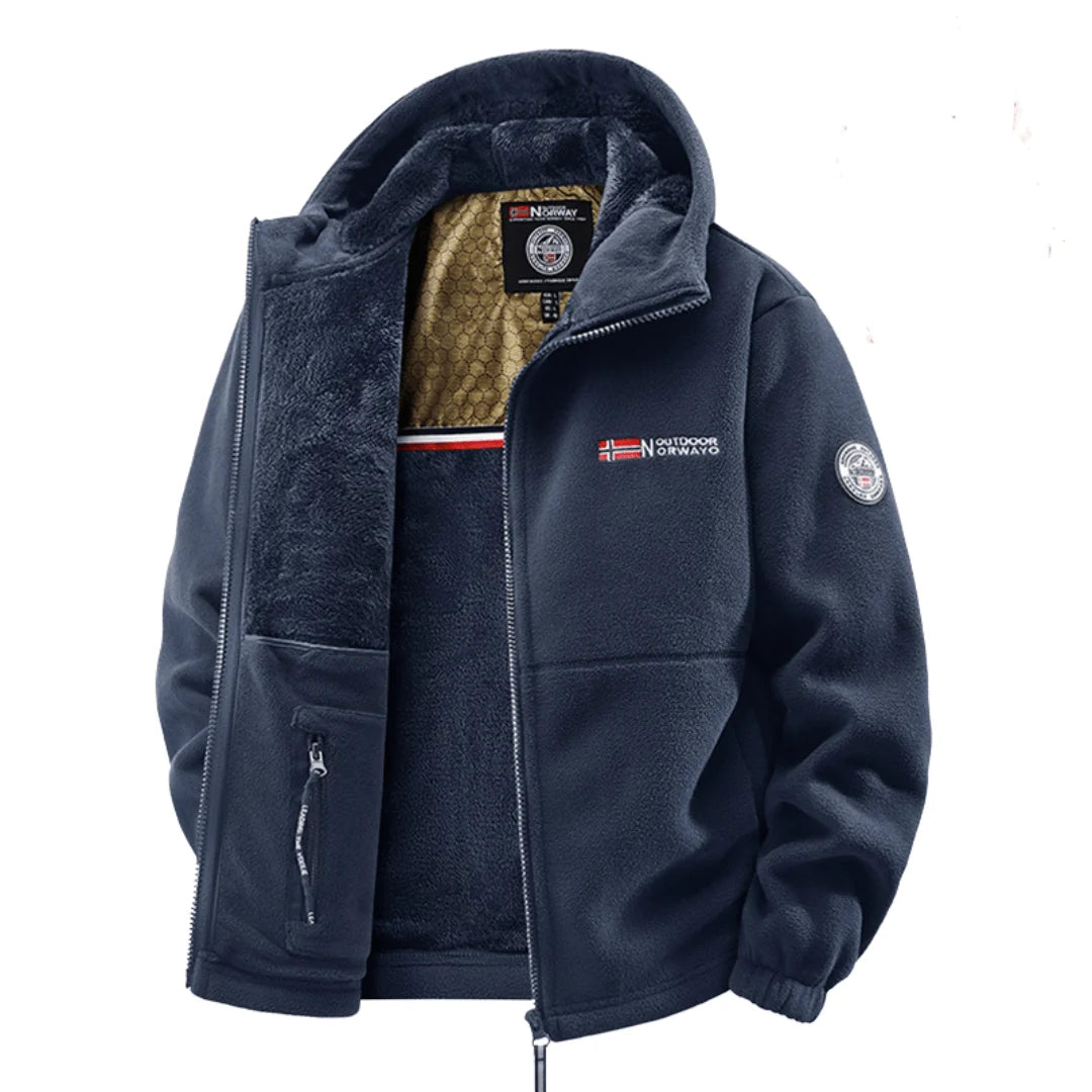 Aura | Chaqueta Polar con Capucha y Forro Cálido