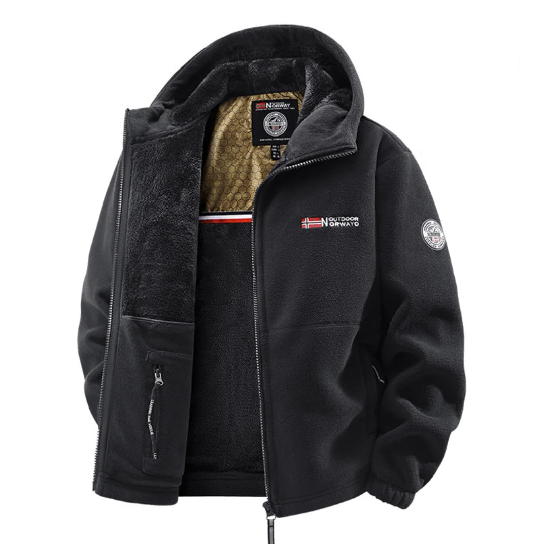 Aura | Chaqueta Polar con Capucha y Forro Cálido