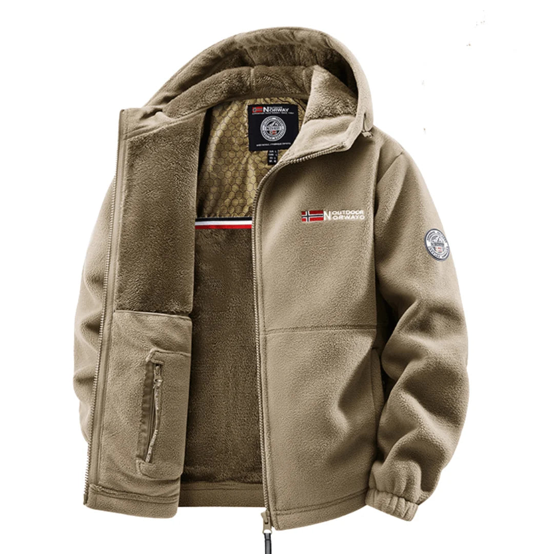 Aura | Chaqueta Polar con Capucha y Forro Cálido