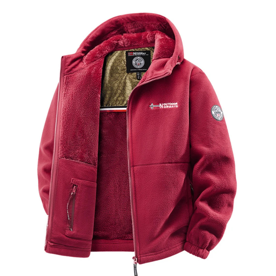 Aura | Chaqueta Polar con Capucha y Forro Cálido