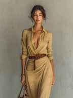 Aura | Vestido Largo de Estilo Casual