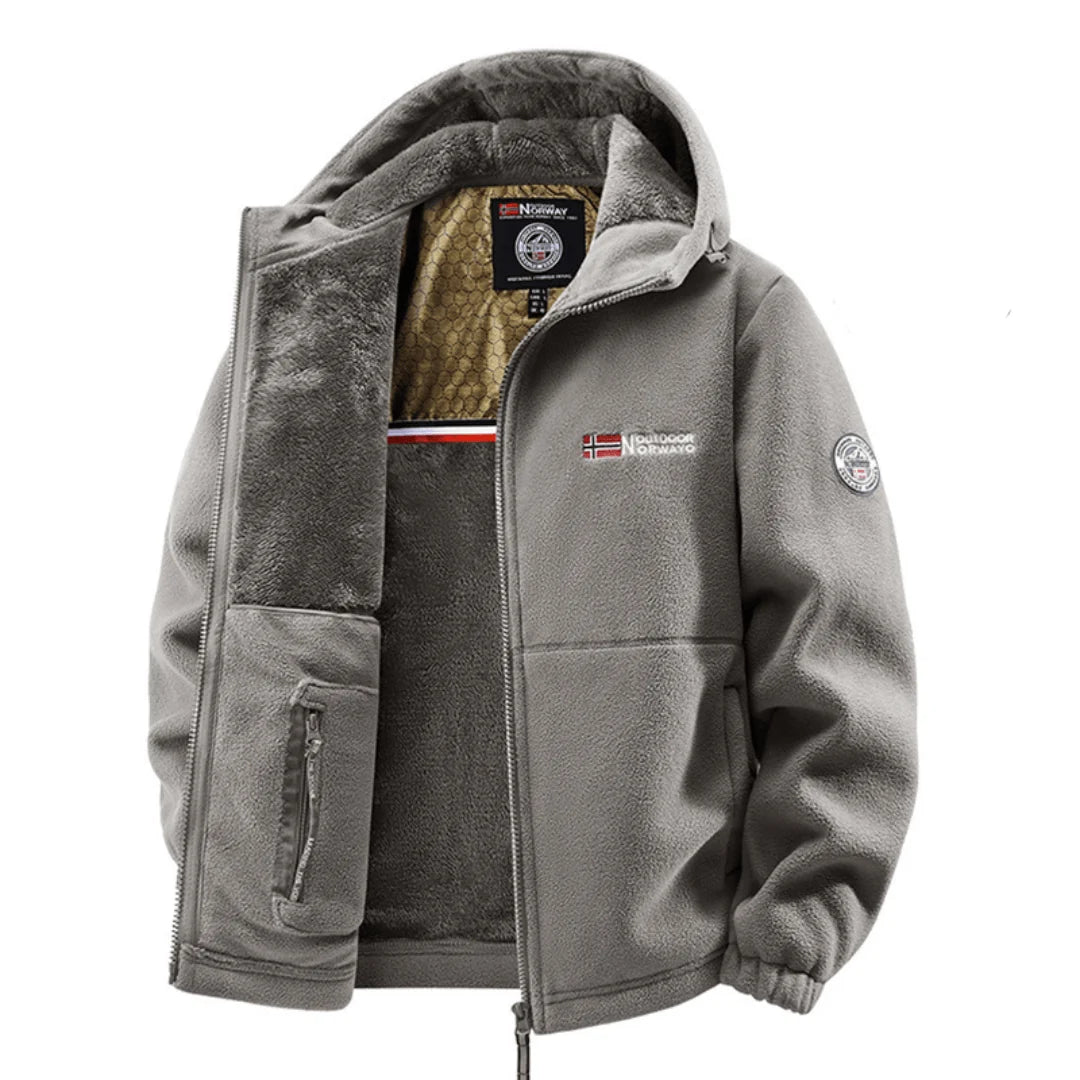 Aura | Chaqueta Polar con Capucha y Forro Cálido