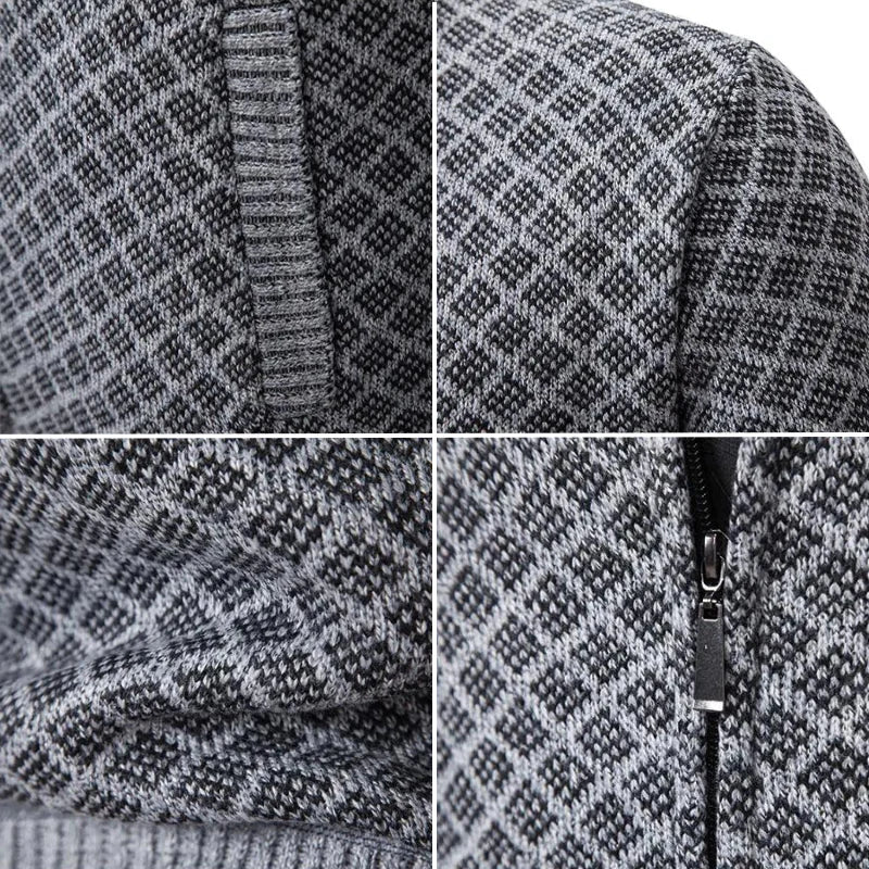 Aura | Chaqueta Clásica de Punto con Cremallera