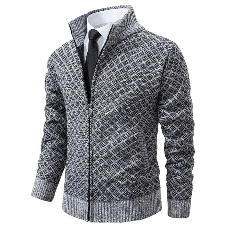 Aura | Chaqueta Clásica de Punto con Cremallera