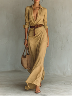 Aura | Vestido Largo de Estilo Casual