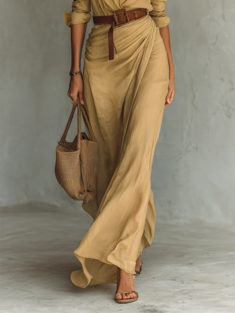 Aura | Vestido Largo de Estilo Casual