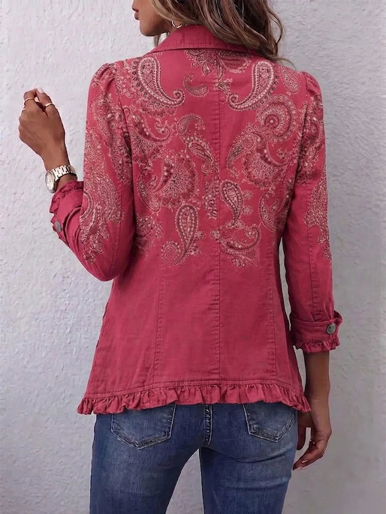 Aura | Chamarra Vintage con Estampado Paisley