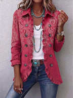 Aura | Chamarra Vintage con Estampado Paisley