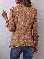 Aura | Chamarra Bohemia Vintage con Estampado Floral