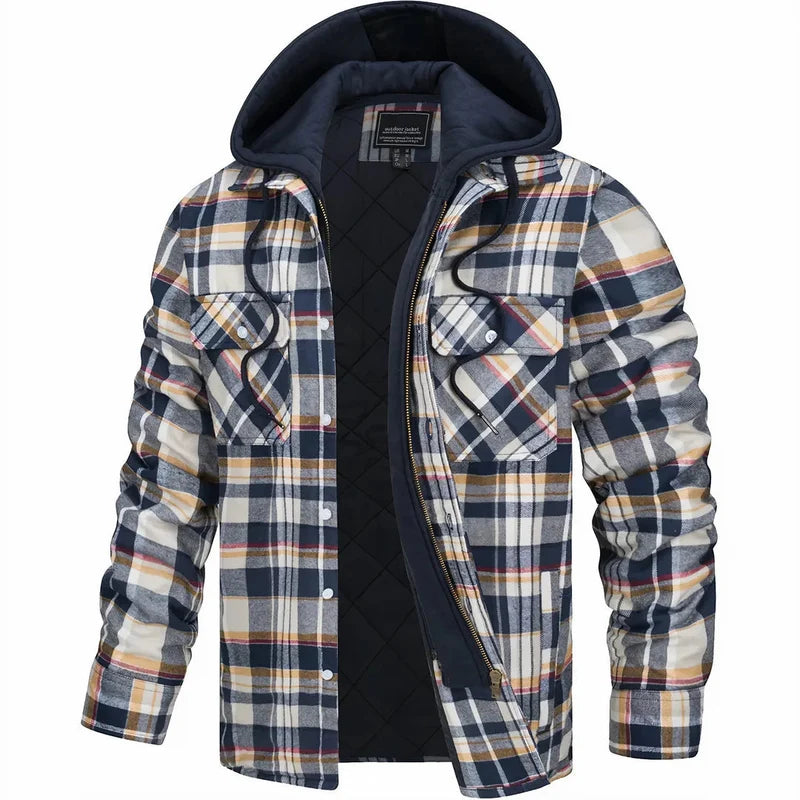 Aura | Chaqueta de Cuadros Abrigada
